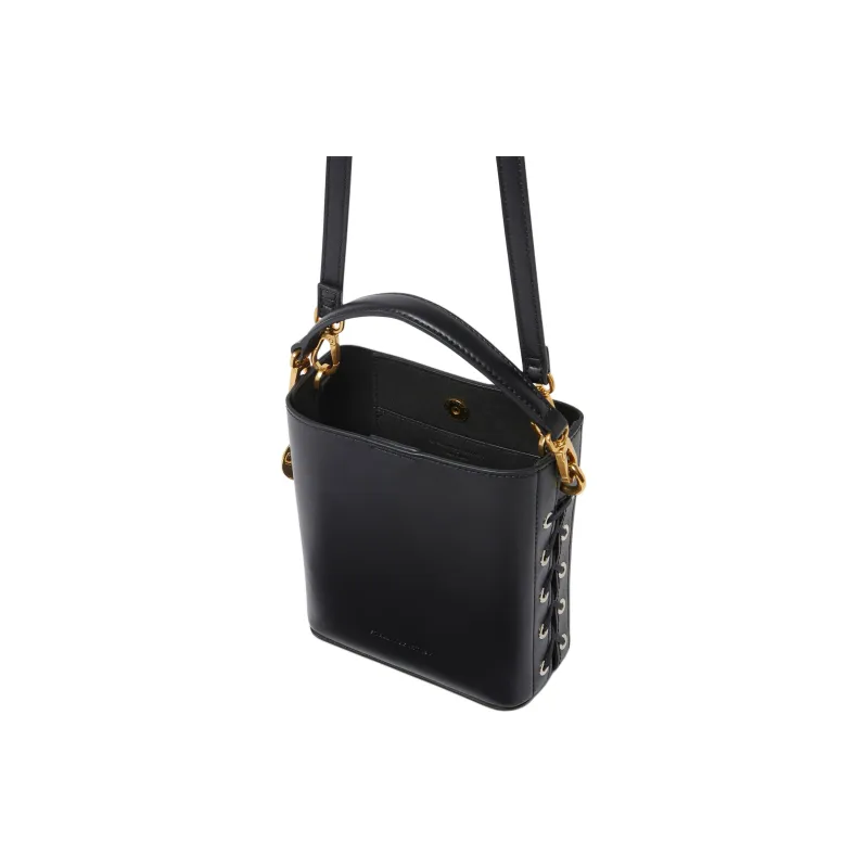 Stella McCartney Frayme Logo Charm Bucket Bag-3