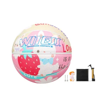 WITESS Eyewitness Series PU Basketball Pink Size 7 Training Unisex