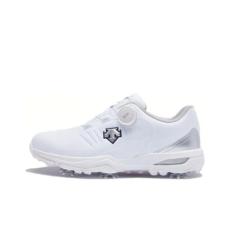DESCENTE GOLF Series Boa Slip Resistant Low Top Golf Shoes Women's White-0