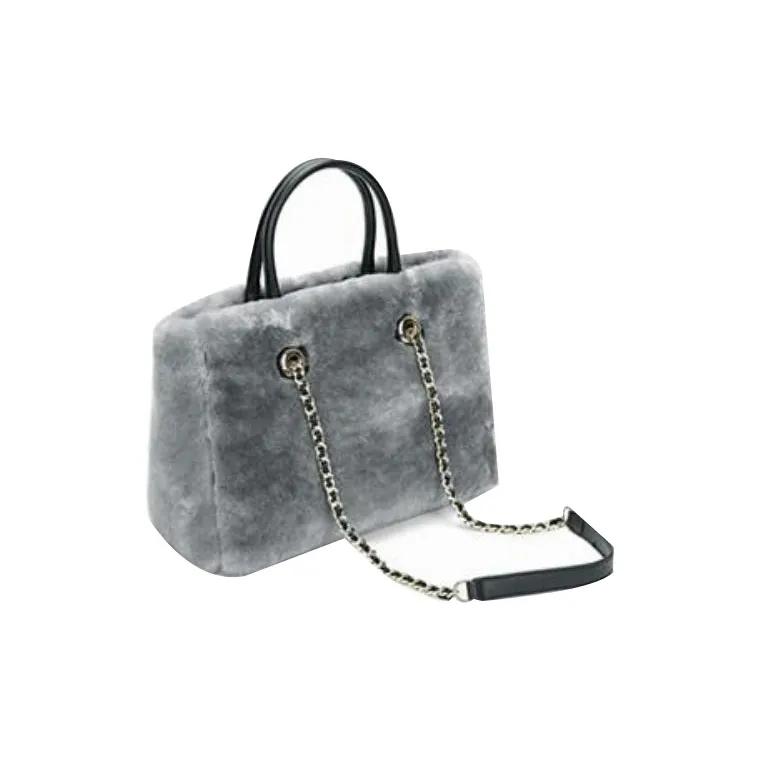DEERE JACK Wool Shoulder Bag, Crossbody Bag, Handbag Tubas Women's Gray-7