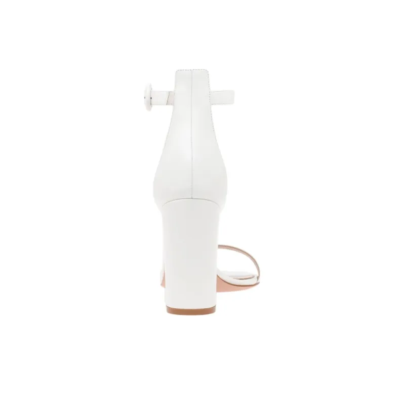 GIANVITO ROSSI One Strap Sandals 9.5cm Women's White-4