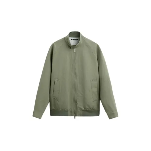 ZARA Jackets Men Light Green