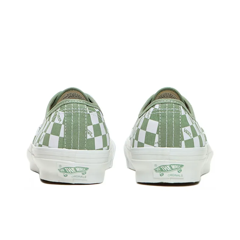 Vans Vault Og Authentic Lx Checkerboard White Loden Green-3