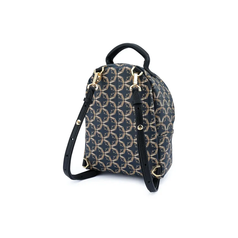 AQUASCUTUM Top Grain Cow Leather Backpack Trumpets Women's Dark Blue-2