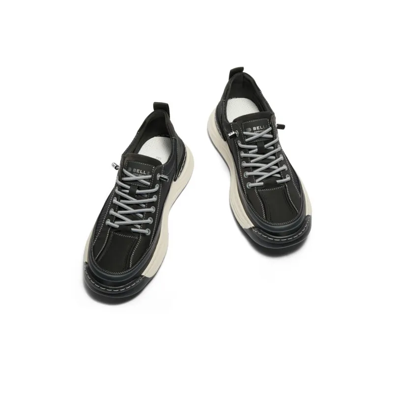 BELLE Casual Shoes Men's Black, Apricot-7