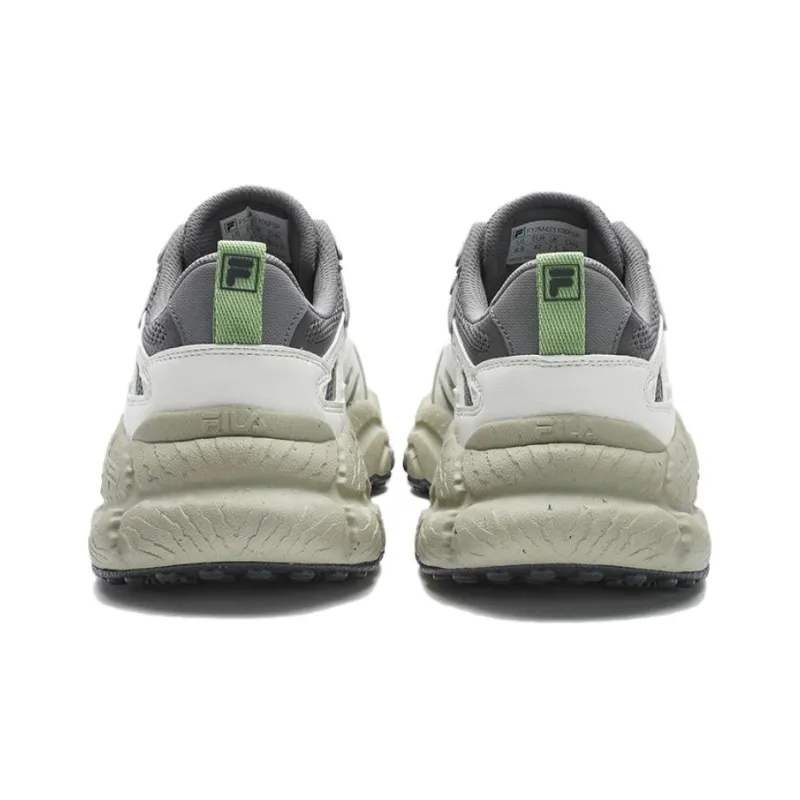 FILA Fern Low-Top Chunky Sneakers Men's Gray White Green-2