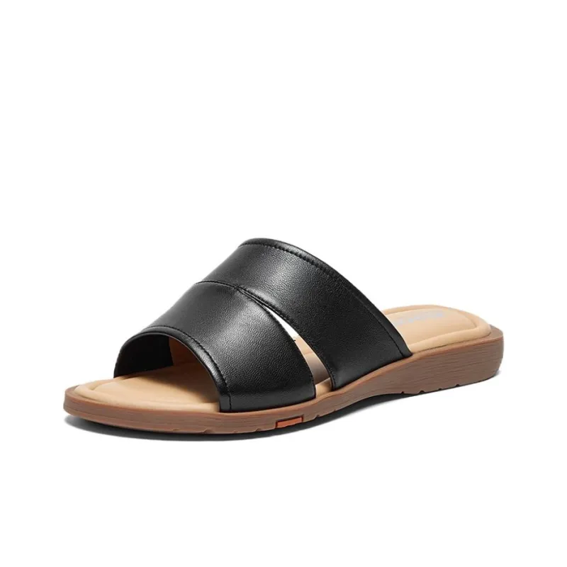 BATA Slide Slippers Women's Black, Beige, Yellow-1