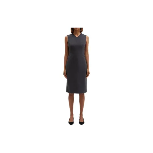 THEORY Sleeveless Dresses Women's Greige