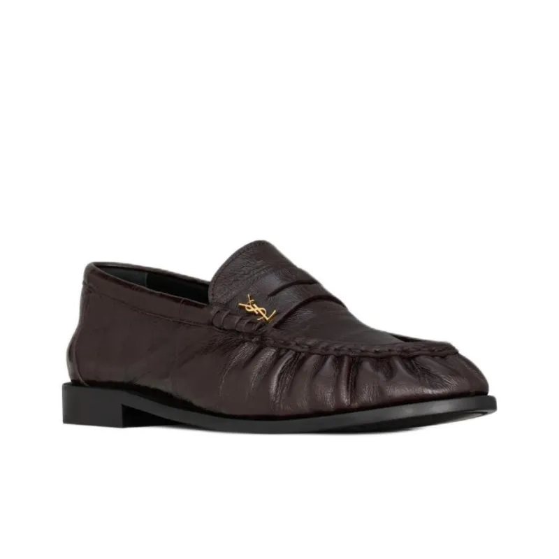 SAINT LAURENT Le Loafer Leather Shoes-2
