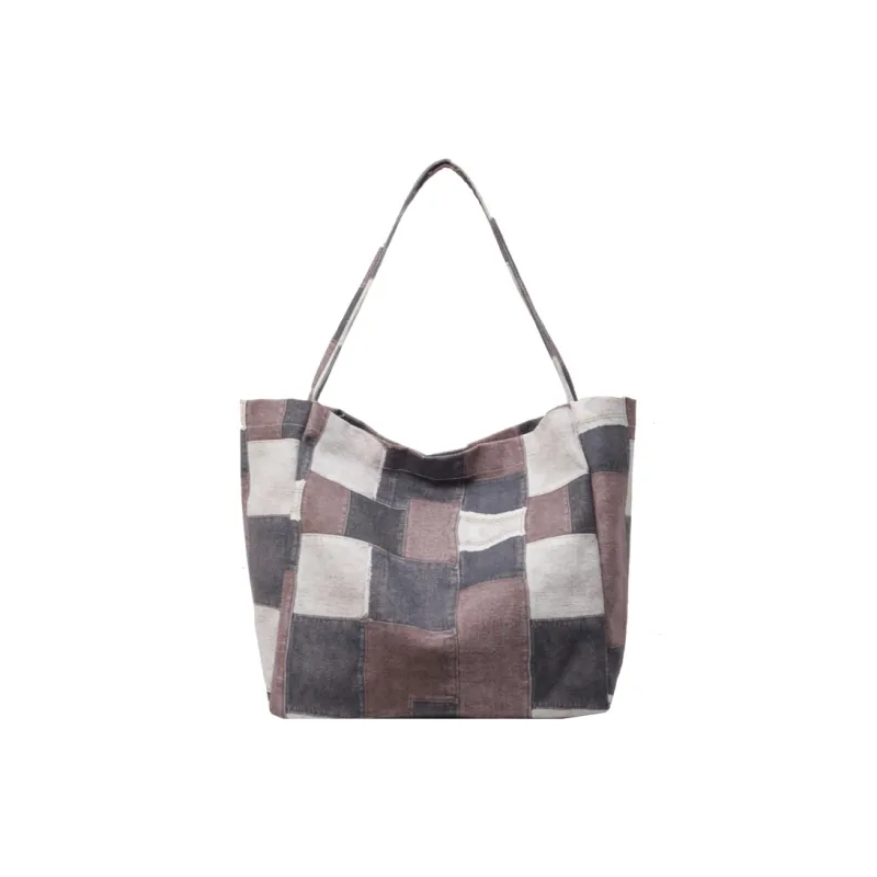 Gerlanx Canvas Canvas Bag Shoulder Bags Large Size Women's Blue Black Coffee-13