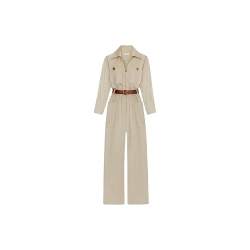 SAINT LAURENT Jumpsuits Women's Khaki