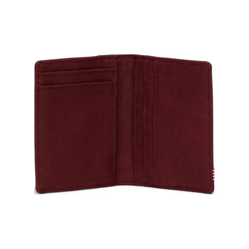 Herschel EcoSystem™ Recycled Fabric Wallet Unisex Coffee & Burgundy-3