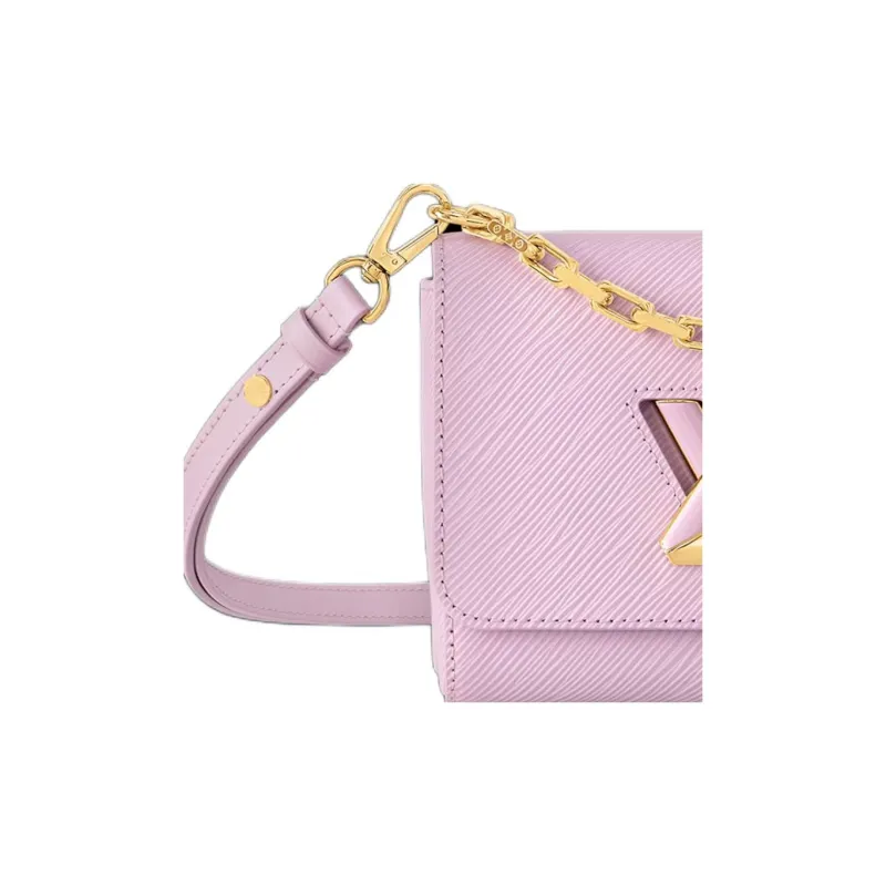 LOUIS VUITTON Twist Epi Grain Leather Shoulder Bag, Crossbody Bag, Handbag Women's Pink-3