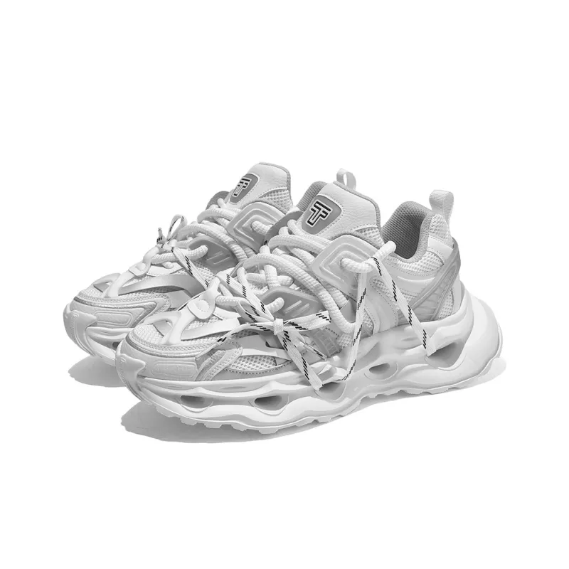 TCELLARS Cushioning Wear Resistant Lightweight Height Increasing Rebound Low Top Running Shoes Unisex Exclusive Box-3