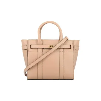 Mulberry Bayswater Calfskin Handbag Mini Women's Beige