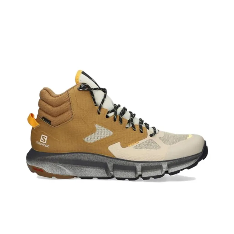 SALOMON Predict Hike Cushioned Slip Resistant Abrasion Resistant Mid Top Hiking Shoes Withered Tea Yellow-1
