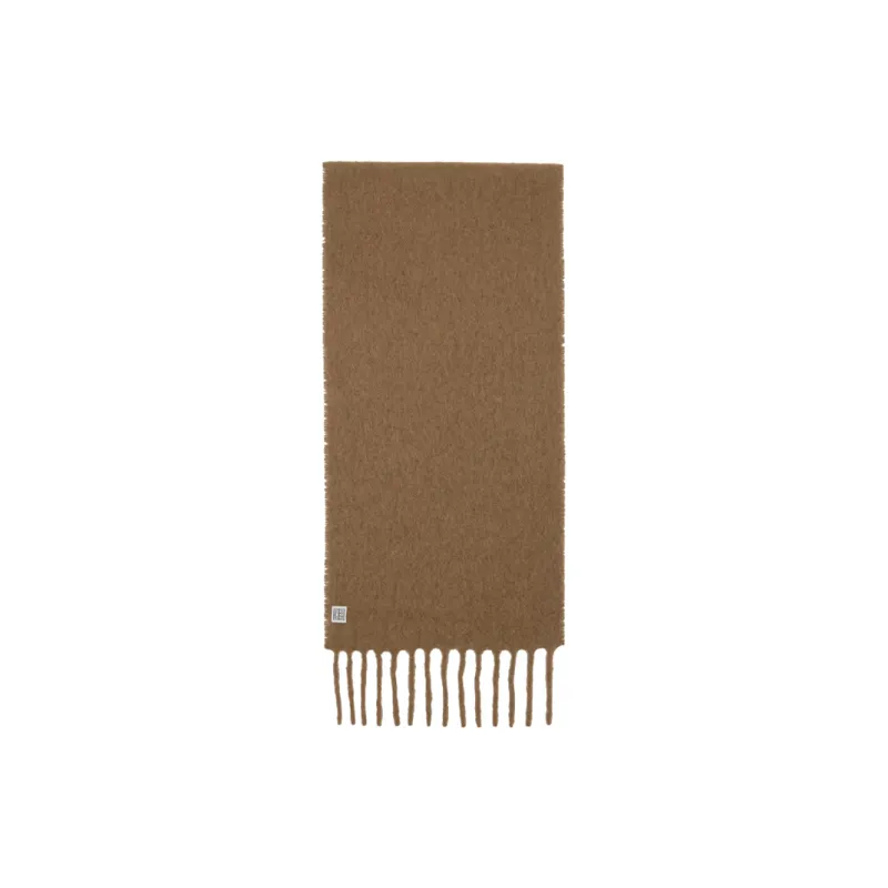 TOTEME Knit Scarves Women's Brown-1