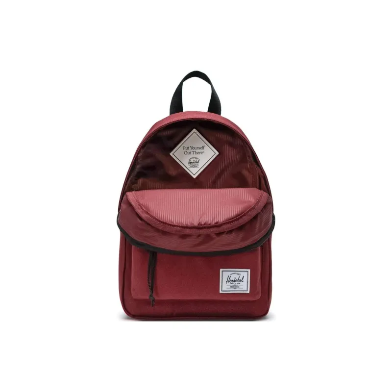 Herschel Recycled Material Backpack Mini Unisex Burgundy-3