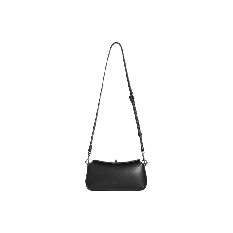 Cthulhu Cow Leather Detachable Chain Baguette Bag Medium Size Women's-9