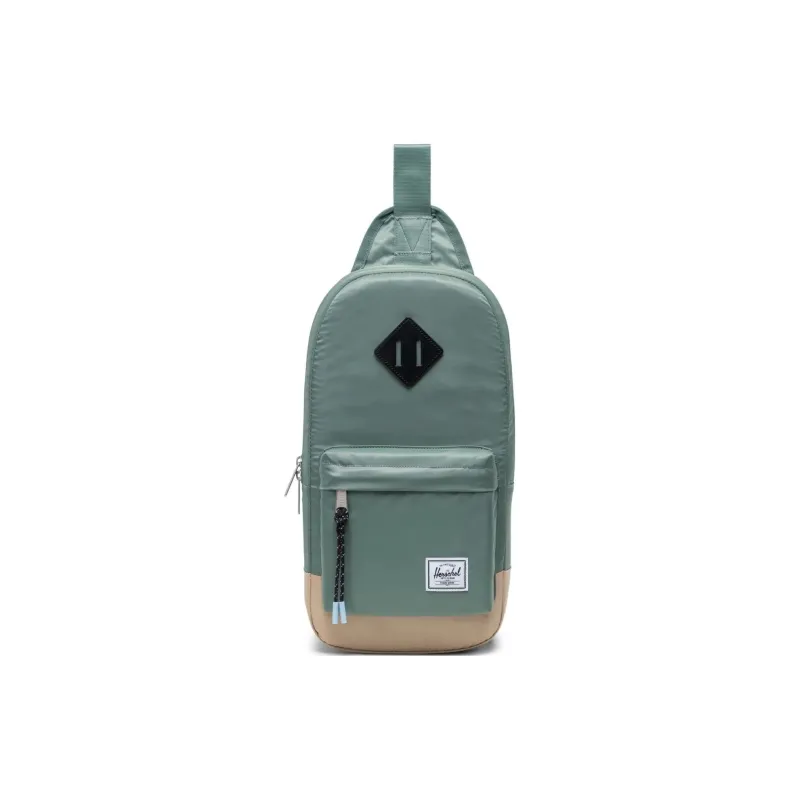 Herschel Recycled Nylon Cell Phone Pouch Sling Bag One Shoulder Handbag Crossbody Bag Unisex Light Green-0