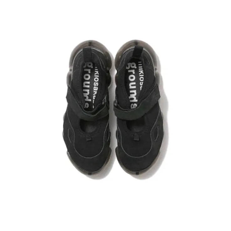 Grounds Low-Top Casual Shoes Unisex Black-4