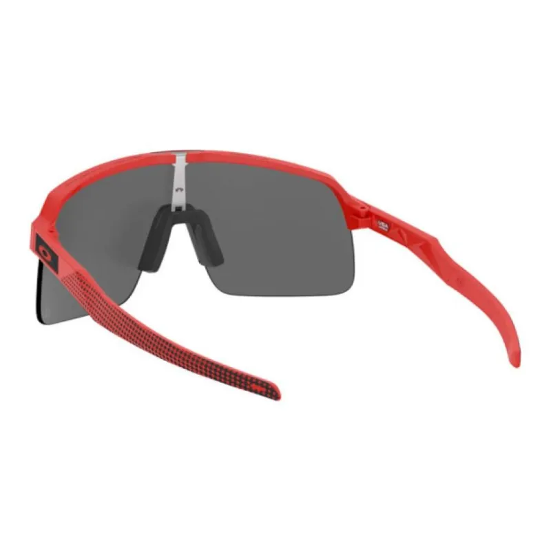 Oakley Plastic Irregular Shape Sunglasses Men's Red-3