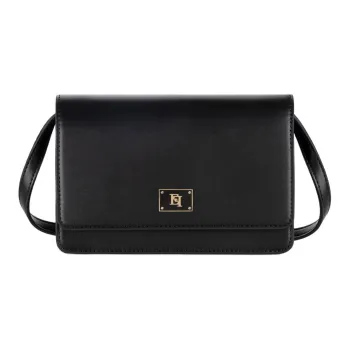 Elisabetta Franchi Synthetic Leather Crossbody Bag, Shoulder Bag Women's Black