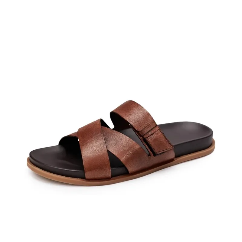 Voguhomme Slide Slippers Men Black-1