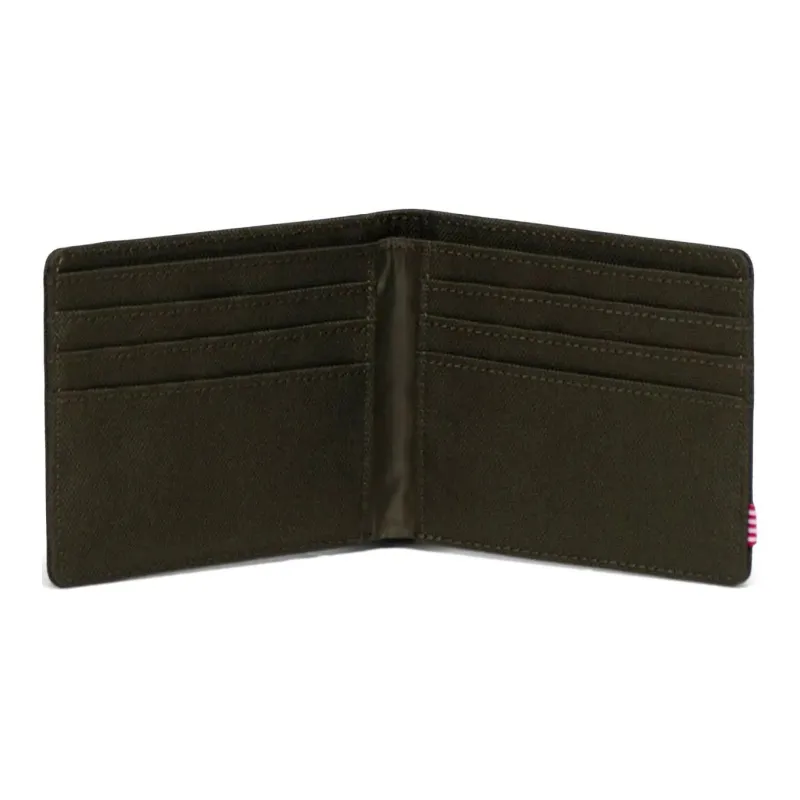 Herschel Recycled Fabric Card Holder Wallet Regular Unisex Ivy Green-1