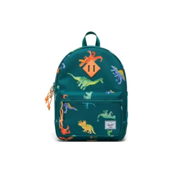 Herschel Natural Fabric Backpack Regular Men's Green Dinosaur