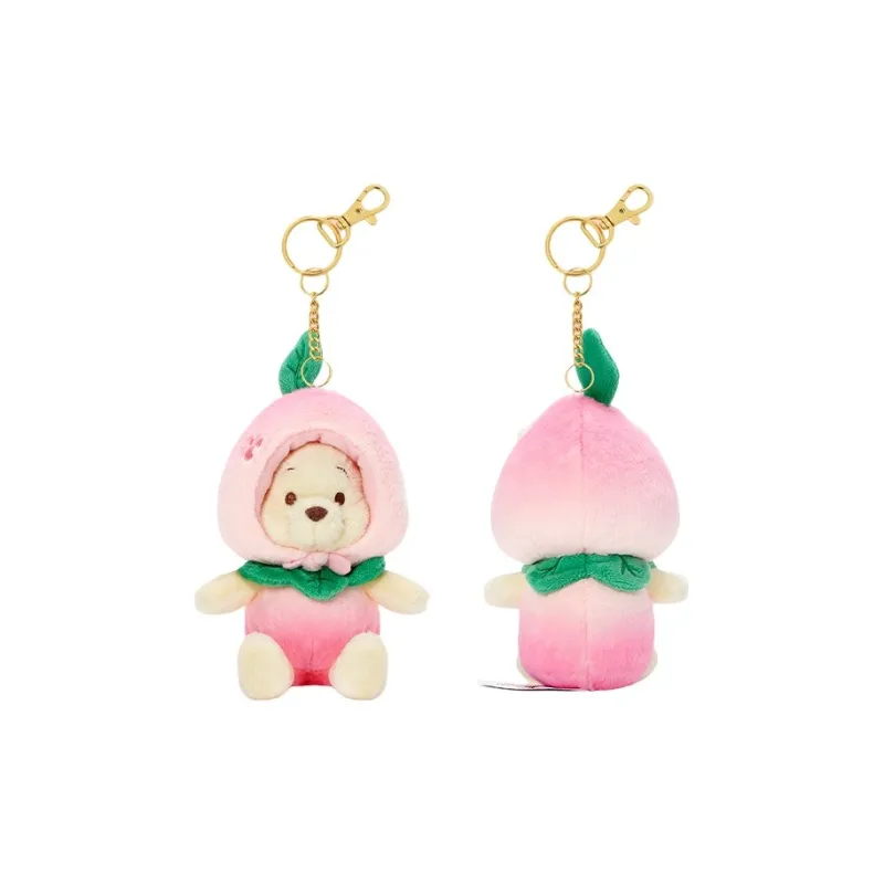 Disney Winnie Honey Peach Bear Dolls Plush Pendant 12.5cm Height-2