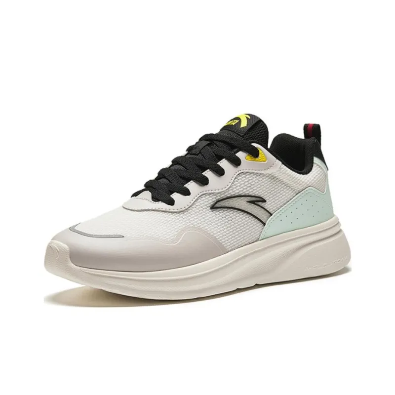 Anta Cushioning Wear-Resistant Low-Top Chunky Sneakers Men's White Gray Green-1