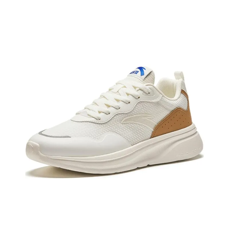 Anta Cushioning Wear Resistant Low Top Chunky Sneakers Men's White Brown-2