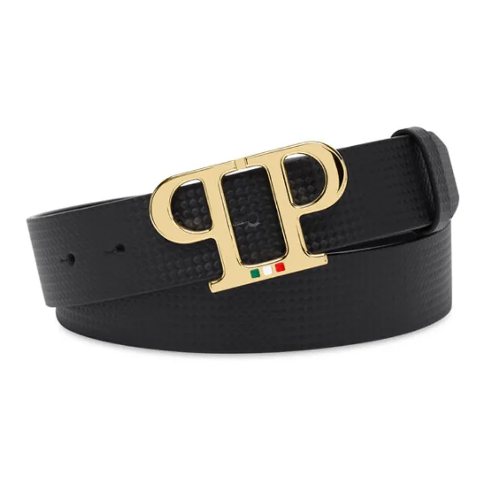 PHILIPP PLEIN Logo plaque Leather Belt-0