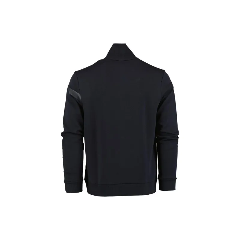 HUGO BOSS Graphic Logo Striped Zip-Up Sweatshirt-1