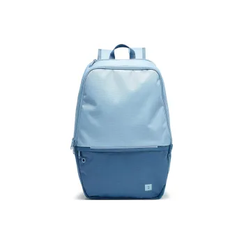 DECATHLON Polyurethane Backpack Unisex Washed Denim Blue & Gray Blue