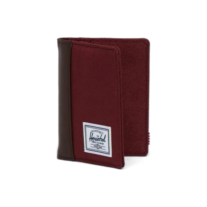 Herschel EcoSystem™ Recycled Fabric Wallet Unisex Coffee & Burgundy-1