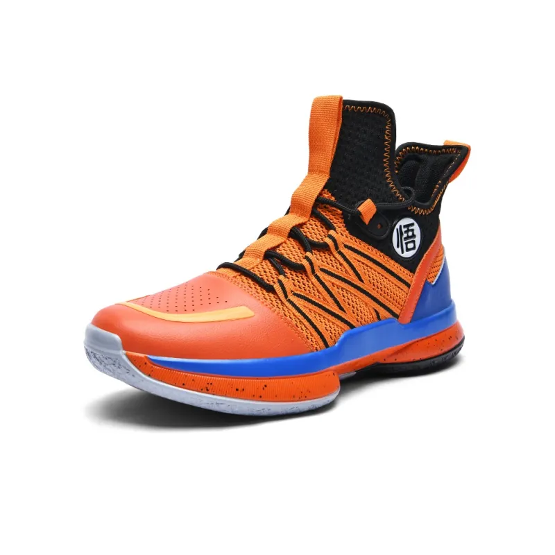 GQWE Anti-Slip And Wear-Resistant Breathable Cushioning High-Top Basketball Shoes Men's-1