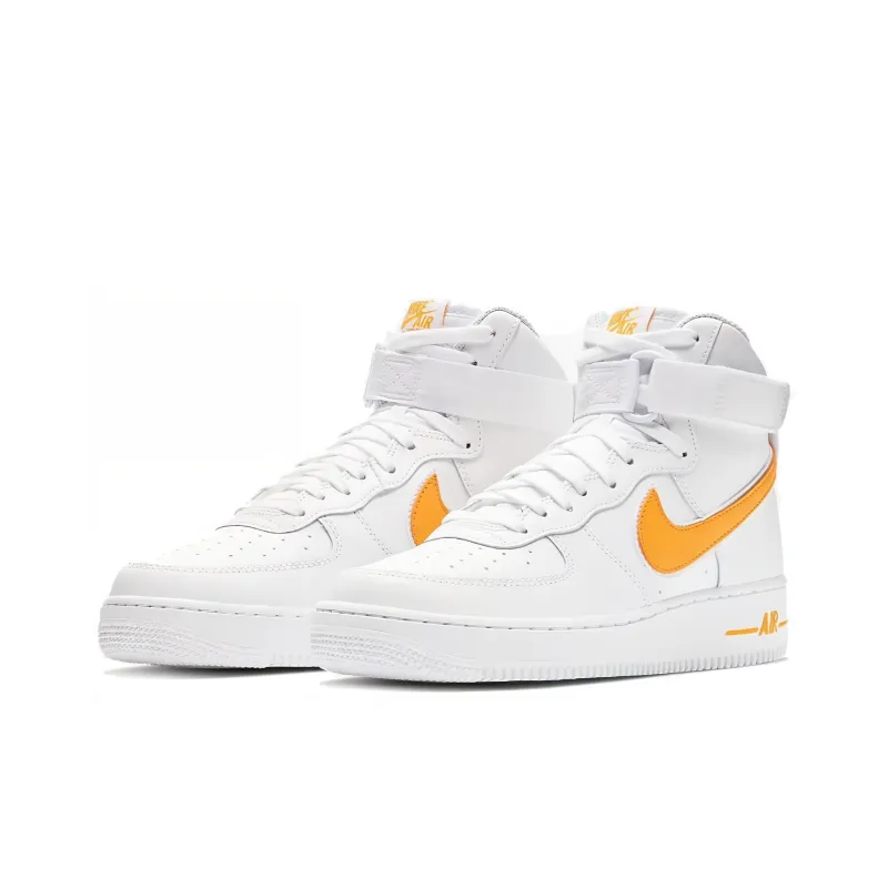 Nike Air Force 1 High White University Gold-2