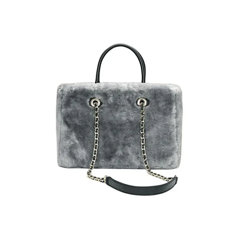 DEERE JACK Wool Shoulder Bag, Crossbody Bag, Handbag Tubas Women's Gray-0