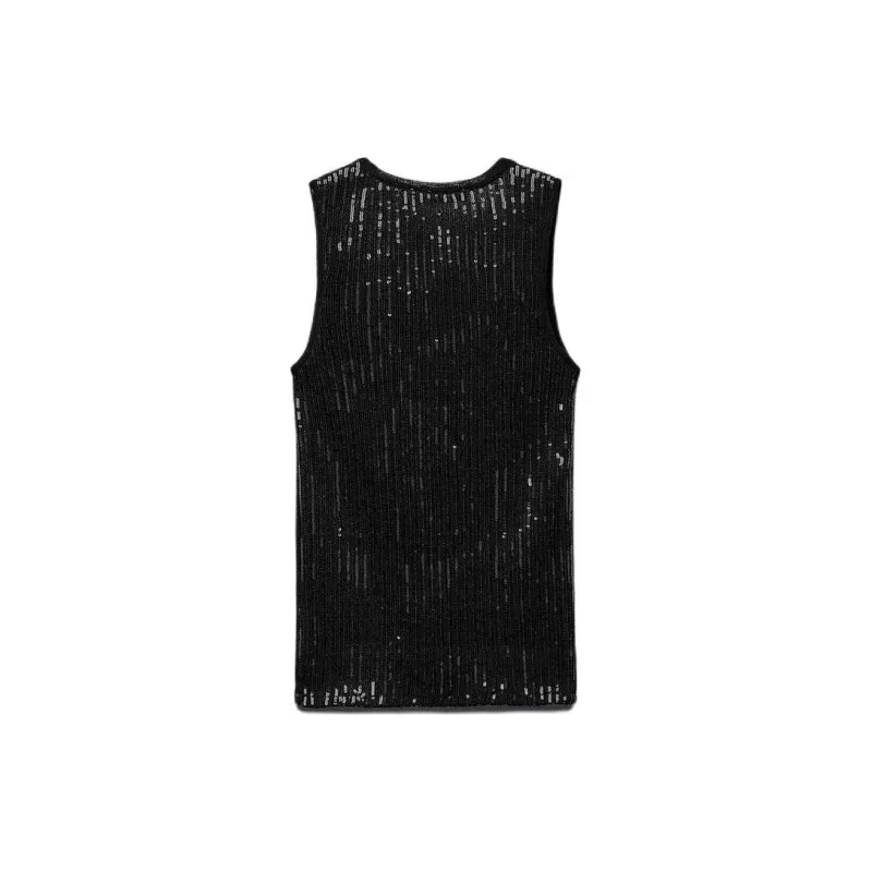ZARA Tank Tops Women's Black-1