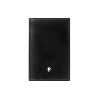 MONTBLANC Meisterstuck Cow Leather Card Holder Men's Black