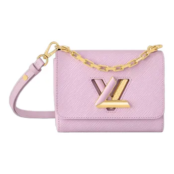 LOUIS VUITTON Twist Epi Grained Leather Shoulder Bag Crossbody Bag Handbag Women's Pink