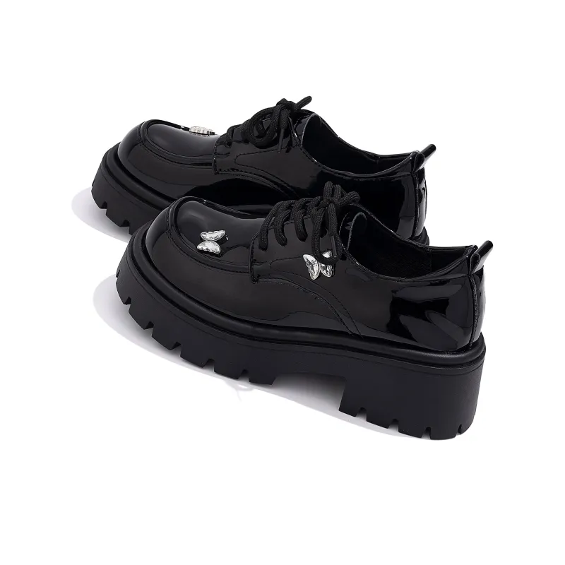 HUANQIU Loafers Women's Black-4