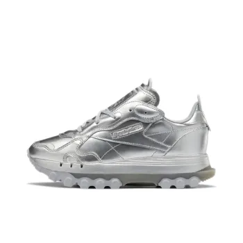 Reebok Classic Leather Cardi B Silver Metallic Women's