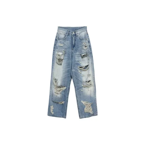 F.K.V.A Jeans Unisex Blue