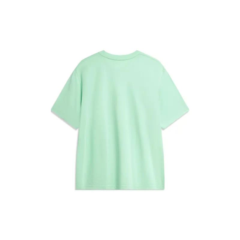 LiNing Sports Life Collection Drop Shoulder Sleeve T Shirt Men's Cooling Green-1