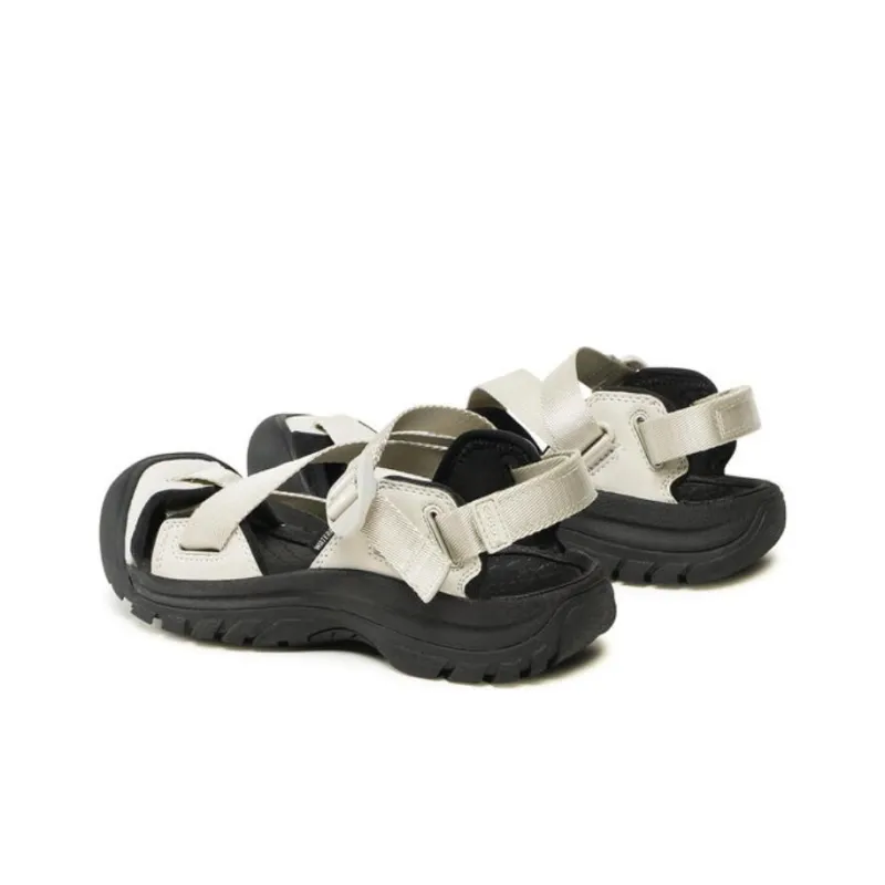 KEEN Zerraport 2 Slip Resistant And Breathable Beach Sandals Women's Silver Black-4