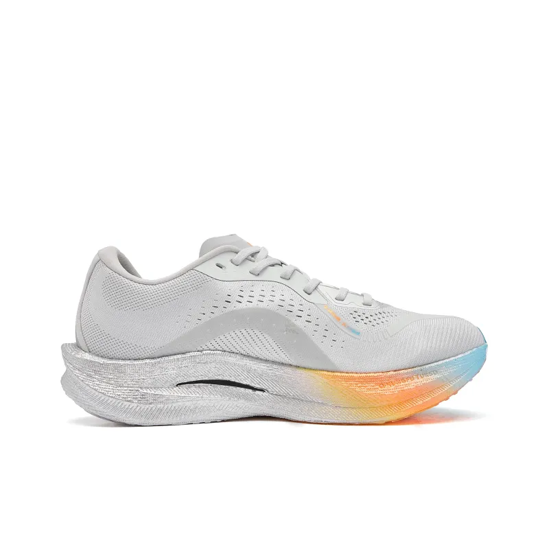 QIAODAN Strong Winds 2.0 Cushioning Anti Slip And Wear Resistant Low Top Running Shoes Men's Gray Silver-1