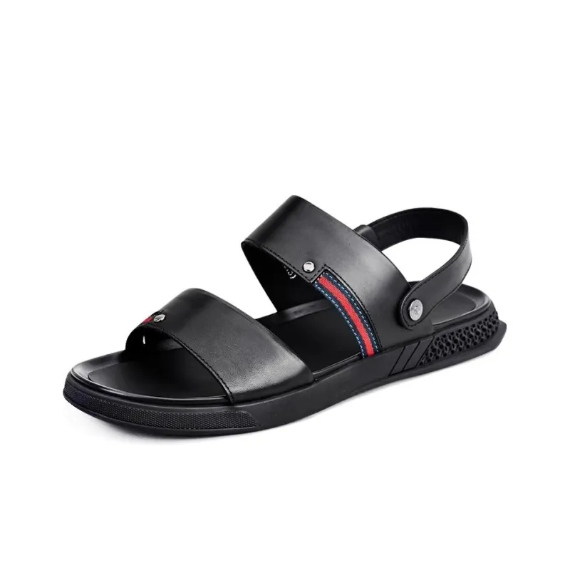 Voguhomme Beach Sandals Men's Black-4